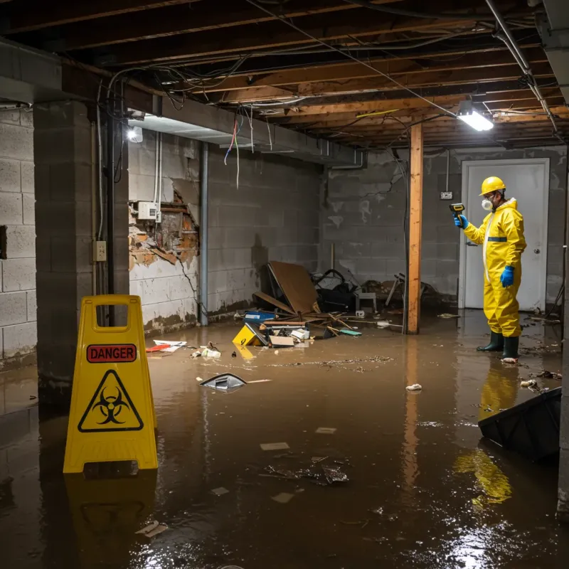 Flooded Basement Electrical Hazard in Holiday City-Berkeley, NJ Property